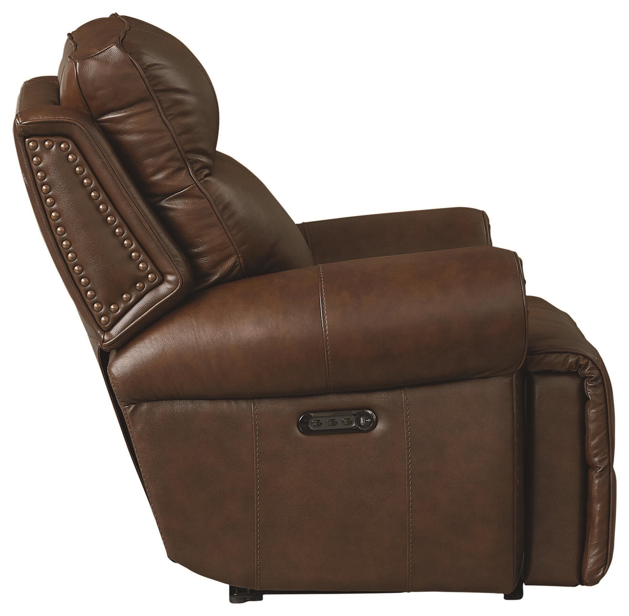 Bassett Club Level Claremont 3738P0K Leather Power Zero Gravity